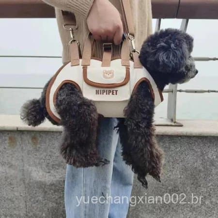 Bolsa Transportadora Pet Multifuncional RespiráVel PortáTil, AlçA Ombro Para Transportar Animais, Passeio Com Cachorro