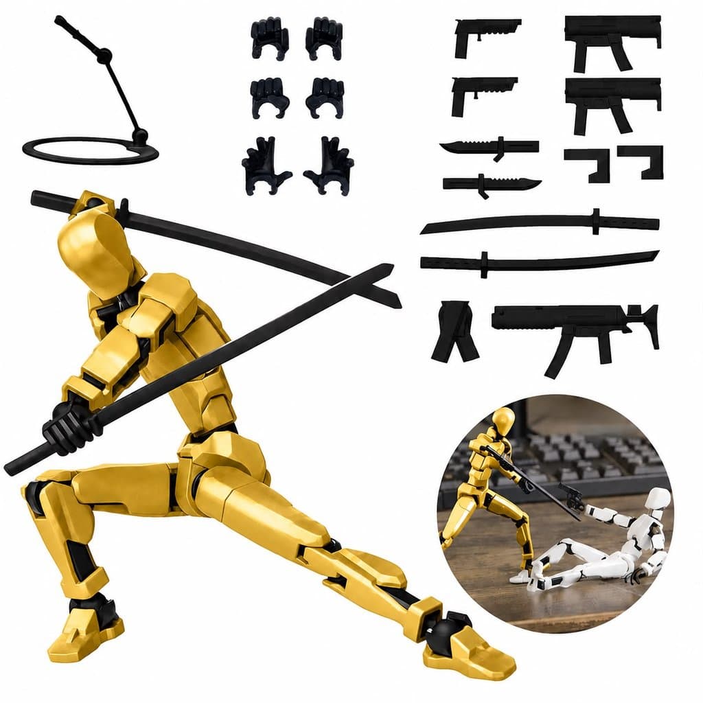 Boneco Dummy 13 Articulado Kit 3D Presente Criativo Crianças Artistas Anatomia Stop Brinquedo