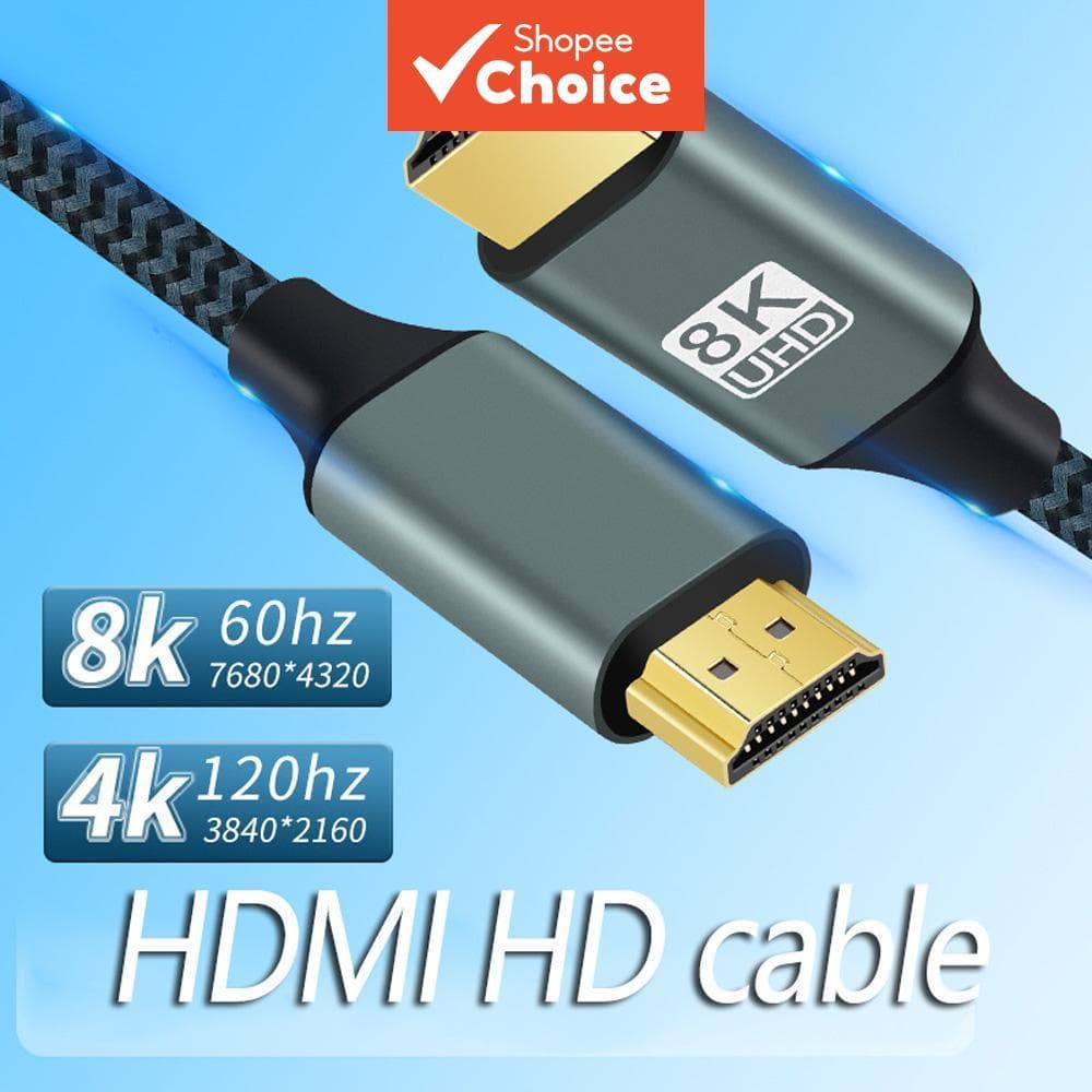 Cabo HDMI 2.1 versão 8K de alta velocidade 48Gbps HDR HDMI cabo de programação de alta qualidade.