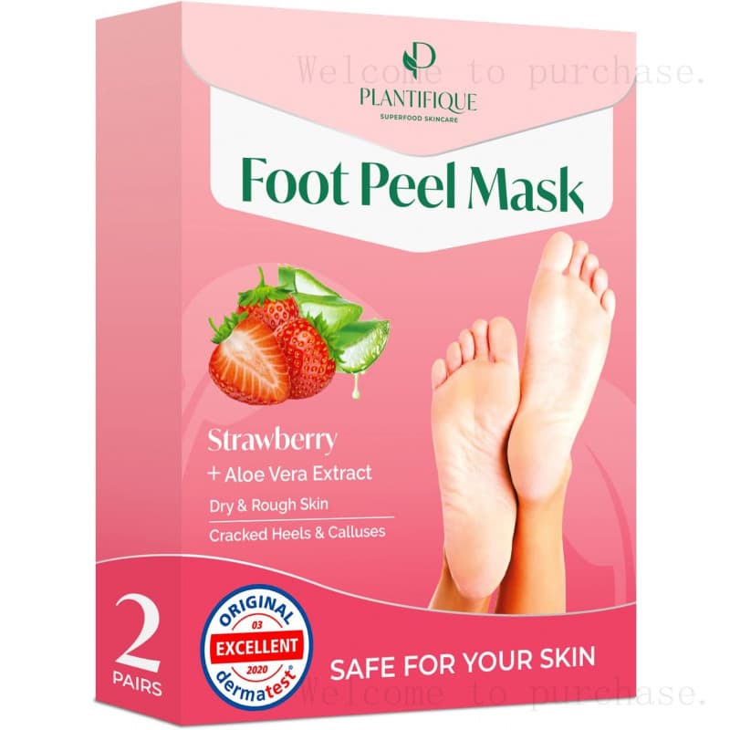 Máscara Esfoliante para os Pés Plantifique – 2 Pares, Tratamento para os Pés Dermatologicamente Testado, Remove Pele Mor