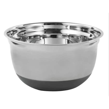 Bowl em Aço Inox e Base de Silicone Semplice Prateado 26cm