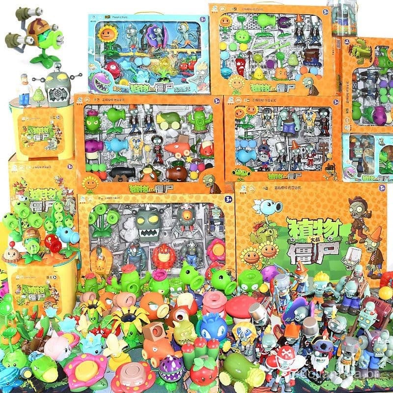 Original Boxed Jogo De Batalha Plants vs. Zombies PVZ Zombie Dolls em Massa Figuras De Plantas Pode disparar lançamento