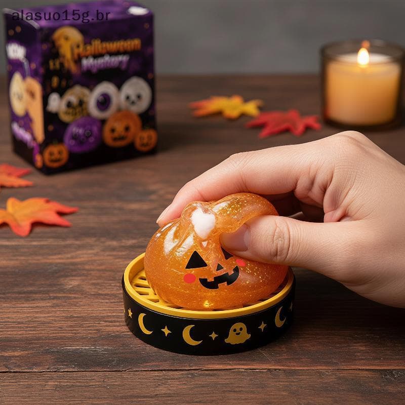 Halloween Squeeze Cozido No Vapor Brinquedo De Pão Recheado Recuperação Lenta Não-Tóxico Alívio Do Estresse Para Trabalh