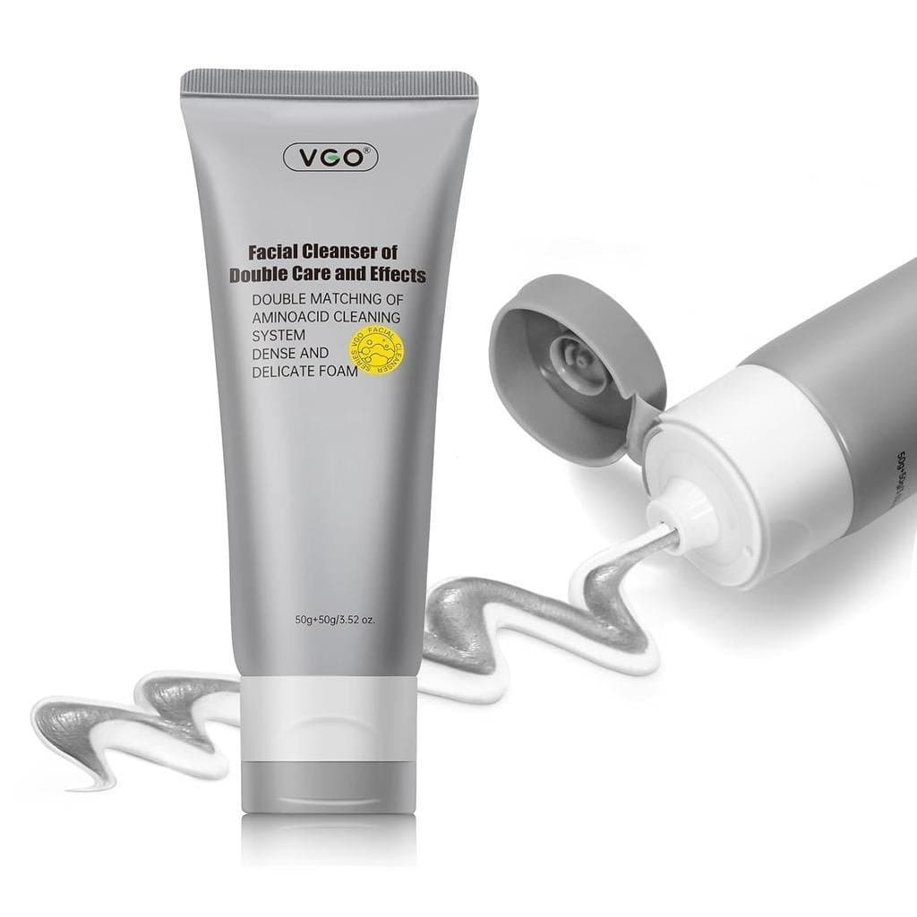 VGO Cleanser, Limpador Diário para Limpeza Profunda dos Poros e Remoção de Maquiagem, Contém Ácido Hialurônico para Pele
