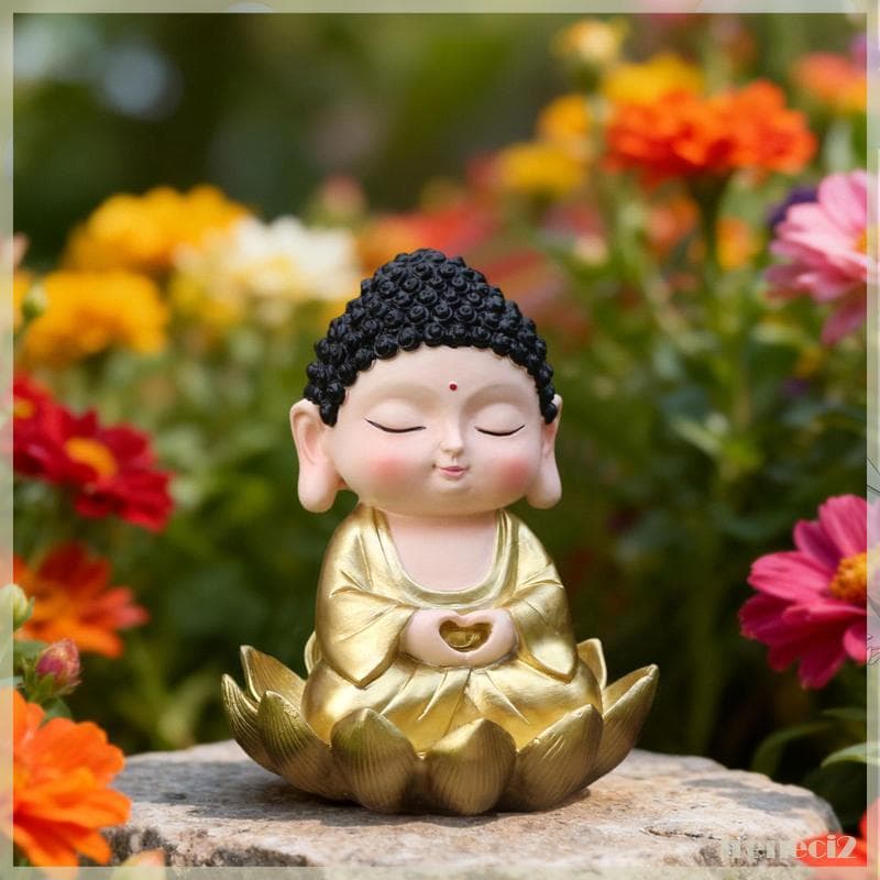 [Freneci2] Estatueta De Buda Escultura Em Resina Ornamento De Mesa Arte Decorativa Artesanato Para Prateleira Home Offic