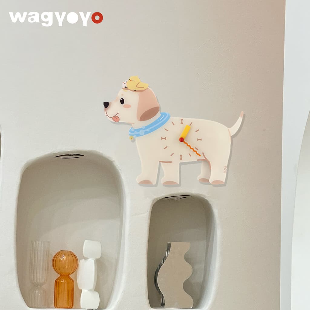 Original Labrador relógio de parede criativo bonito ornamentos macios presente aniversário mudo Housewarming