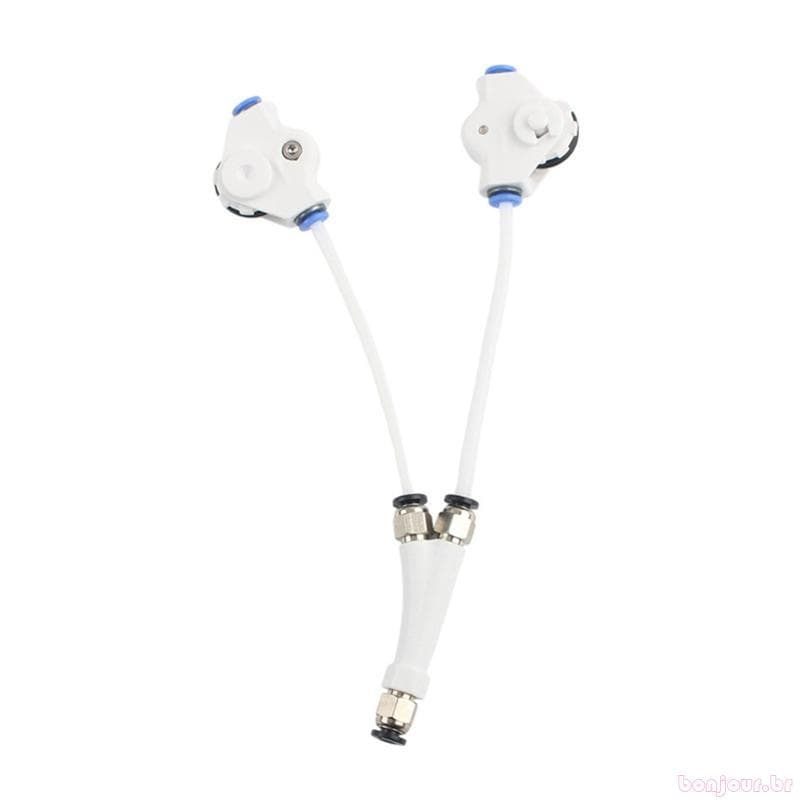 Adaptador Alimentador Impressora 3D 2 1 Tipo Y Guia Filamento Rolo Manual Tubos Duplos E Conexão