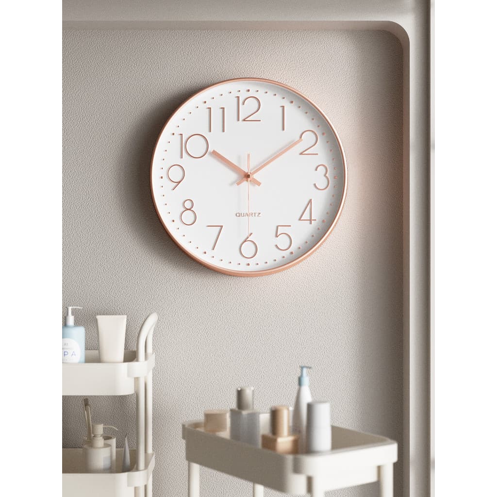 Relógio de parede para sala de estar, simples e moderno, pendurado na parede, moda doméstica, pequeno, fresco, quarto, m