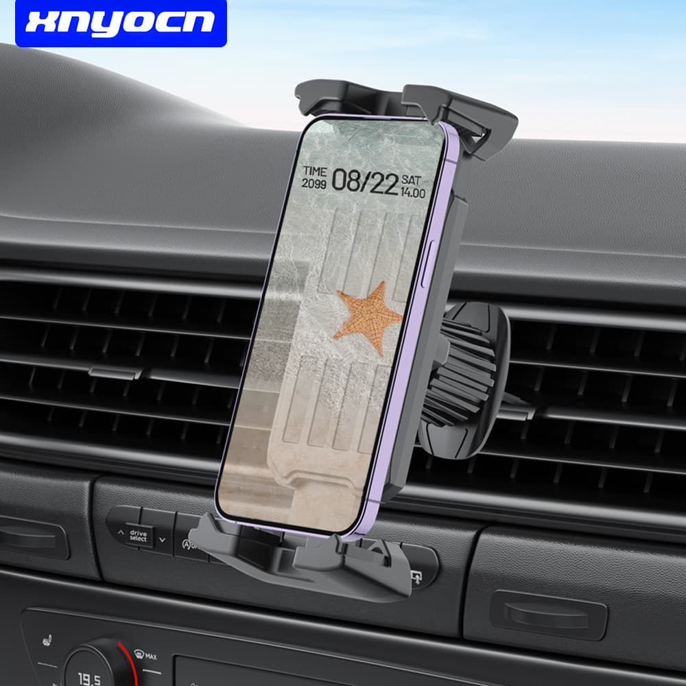 Suporte Para Telefone E Tablet Com Ventilação De Ar Carro , Gancho Giratório Instalação Rápida , Estável , Anti-Vibração