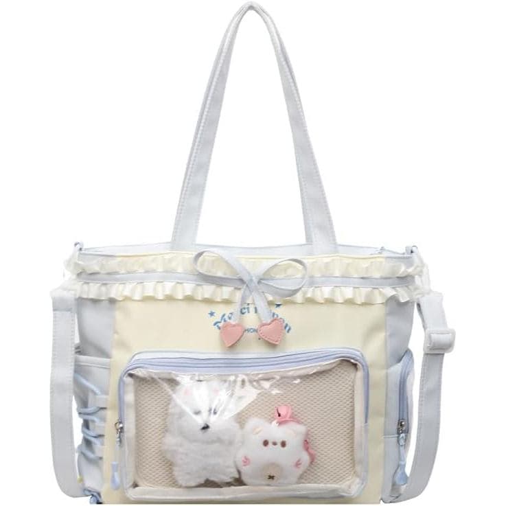 Bolsa Ita Kawaii - Bolsa Tote para Exibição de Pins, Bolsa Transversal Ita, Bolsa Mensageiro Y2K, Itabag, Bolsa de Ombro