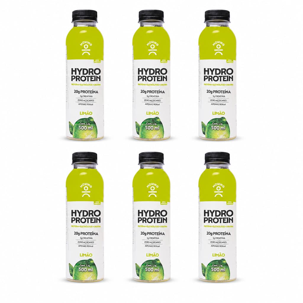 Kit com 6 Hydro Protein Limão 500ml – Moving