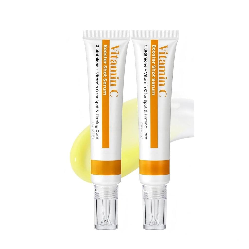 Sérum Potenciador de Vitamina C com Glutationa e Niacinamida - Sérum Facial Anti-Envelhecimento para Dia e Noite, para M