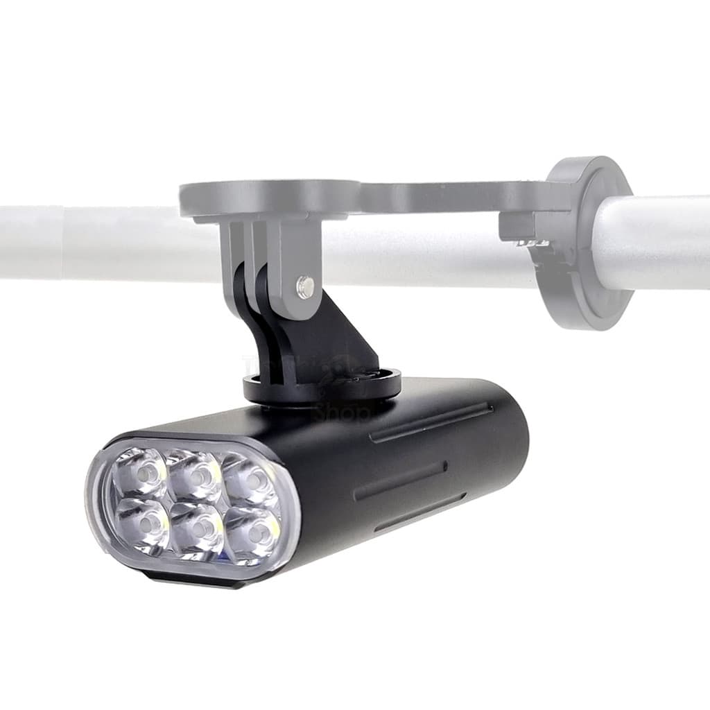 Farol Bike 6 Leds Engate Garmin Gopro Power Bank 2800 Lumens