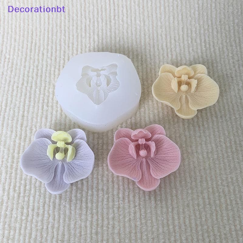 Decorationbt Simulação 3D Orquídea Molde De Silicone Cozinha Ferramenta De Cozimento Rosa Flor Phalaenopsis Fondant Choc