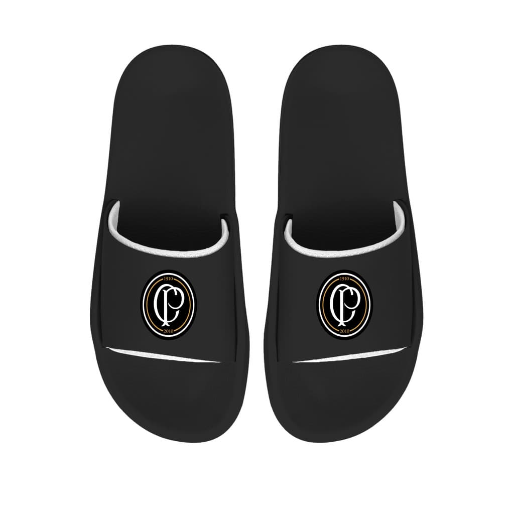 Chinelo Slide Corinthians Unissex Confortável Anatômico Leve Antiderrapante Casual