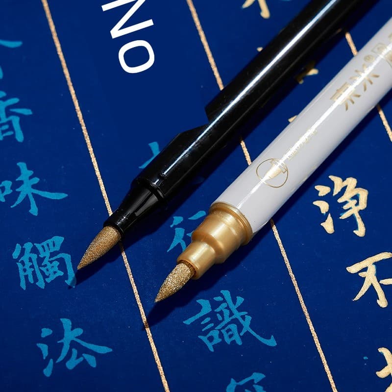 🔥 caneta tinteiro 🔥 VENDA QUENTE caneta de caligrafia caneta dourada Yubaoge Pincel Pequeno Para Iniciantes Caneta Dou