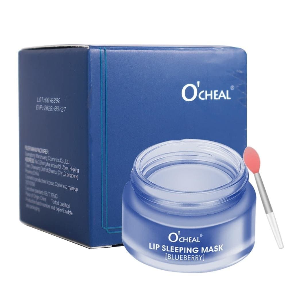 Máscara Labial Noturna Hidratante com Colágeno, Bálsamo Labial Nutritivo, Preenchedor e Hidratante, Máscara Labial de Mi