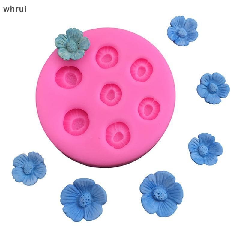 [WHRUI] Molde De Silicone De Flor De Cerejeira DIY Bolo Mousse De Chocolate Bandeja De Gelo Ferramenta De Cozimento De C
