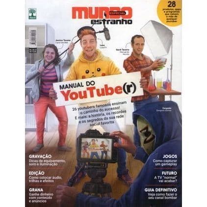 COLEÇÃO MUNDO ESTRANHO - MANUAL DO YOUTUBER - ABRIL de Não Informado 8018407