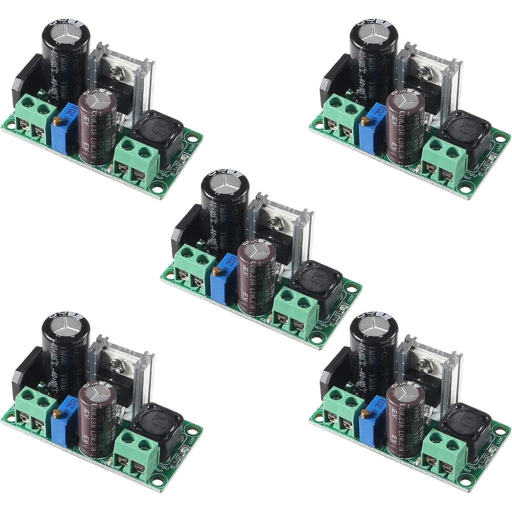 5 peças de Conversor Redutor AC/DC - AC 5-30V DC 5-48V 24V 36V 48V para DC 2.5-35V 12V Placa de Fonte de Alimentação com