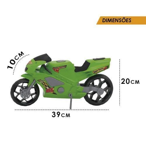 Super Moto Esportiva 360 Verde Alta Performance Design Moderno Velocidade