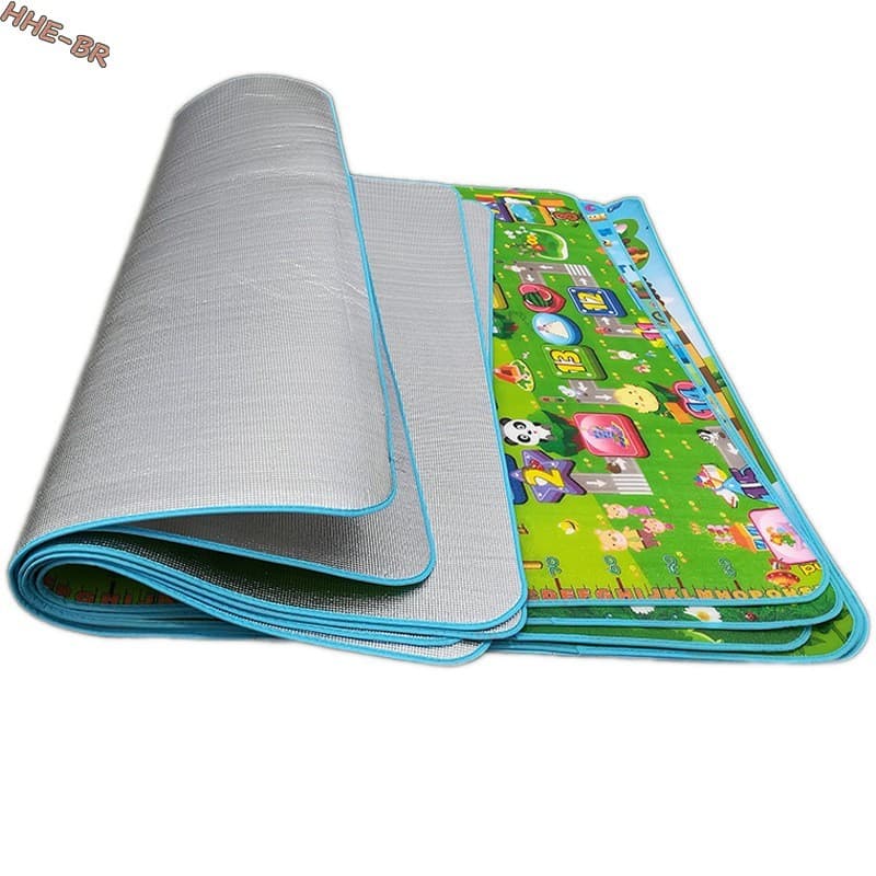 Tapete De Jogo Dobrável À Prova D'água-Almofada De Rastejamento Ecológica Para Padrão De Piquenique Ao Ar Livre Em Casa