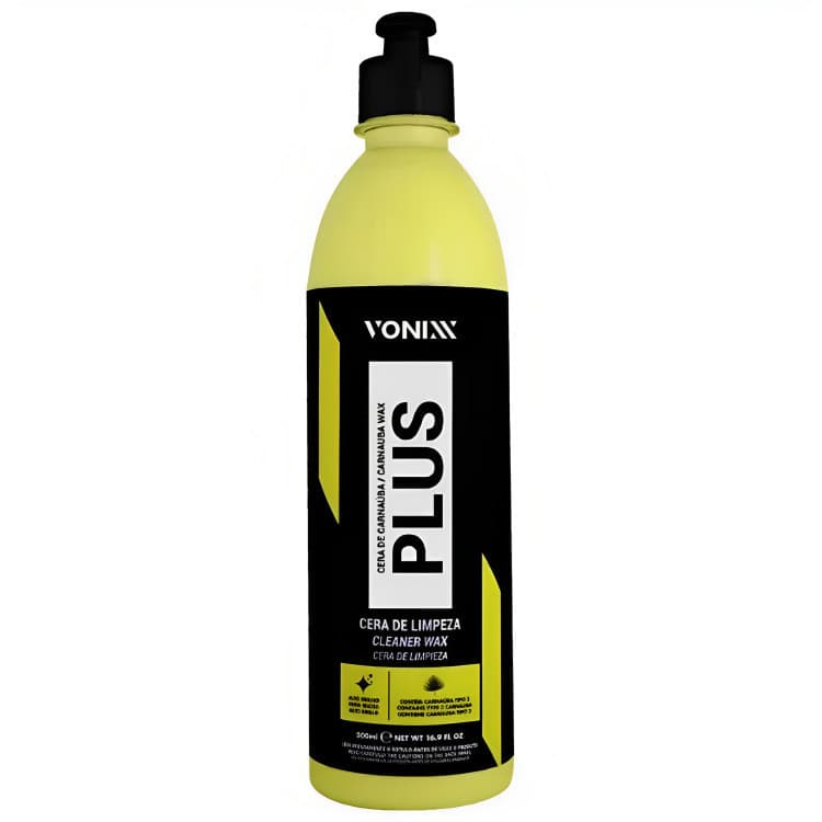 Carnaúba Plus Cera Limpadora 500mL Vonixx Cera Automotiva brilho
