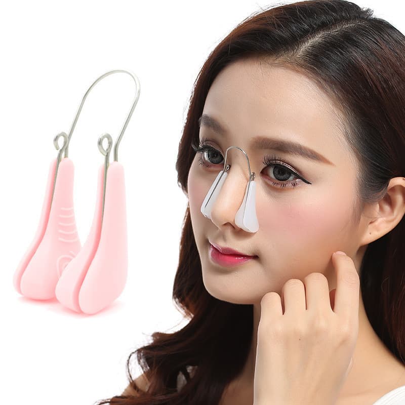 Clipe nasal em forma de U de silicone invisível, usado para corrigir a curvatura do nariz, promover a respiração e endir