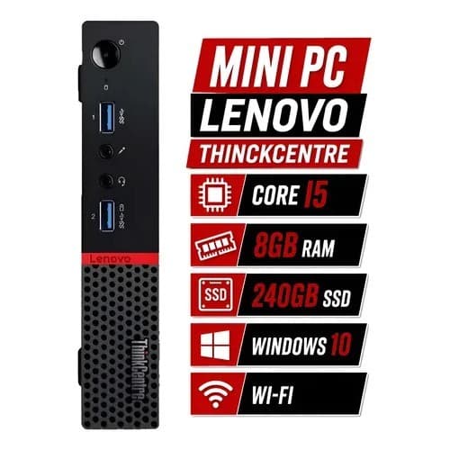 Mini Cpu Lenovo M900 Core I5 6a Gen 8gb Ram Ssd 240gb Win10 127/220v