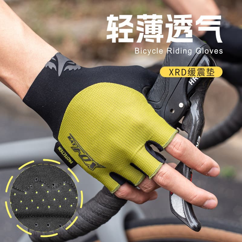 BATFOX luvas de ciclismo dos homens verão esportes ao ar livre respirável bicicleta pesca Anti-deslizamento protetor sol