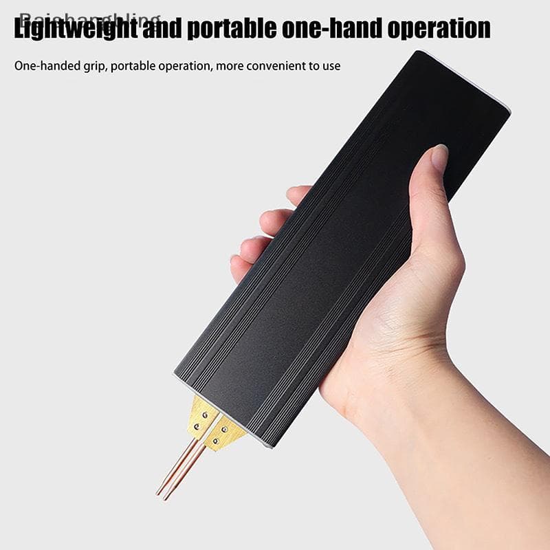 Bsbl Portátil Handheld Soldador De Ponto 18650 Ferramenta Soldagem Mini Máquina Solda A Óxido Alumínio Cobre Cabeça BL