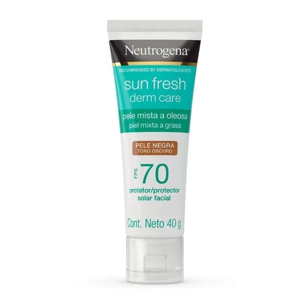 Protetor Solar Neutrogena Sun Fresh Pele Oleosa Negra FPS 70 40g