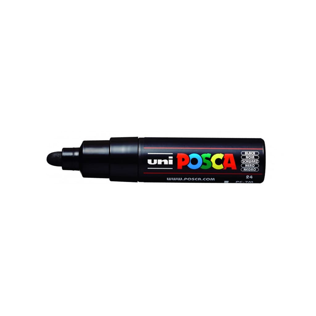 Caneta Marcador Posca Uni-Ball Ponta Média 4,5mm à Base de Água PC-7M