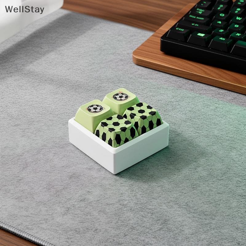 [WellStay] Teclado Para Alívio Do Estresse Fidget Clier Toy Com Cordão De Futebol Dispositivo Sensorial Portátil Uso Dom