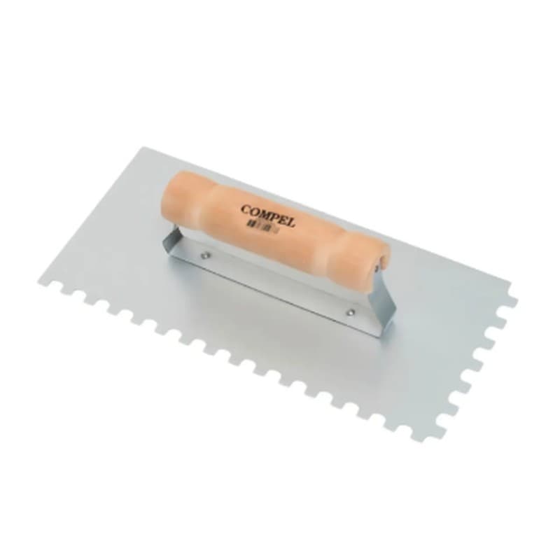 Desempenadeira Aço Dentada Massa Gesso Assentamento 12x25cm