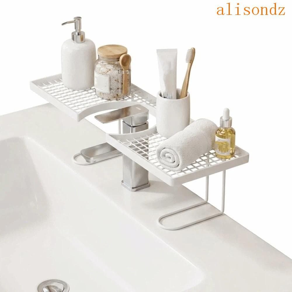 ALISOND1 Rack De Armazenamento Para Banheiro , Prateleira De Torneira Universal Simples , Organizador De Bancada Sem Per