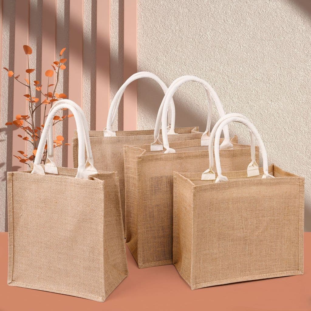 Saco de linho de linha personalizado DIY pintado à mão saco de linho de algodão saco de presente portátil