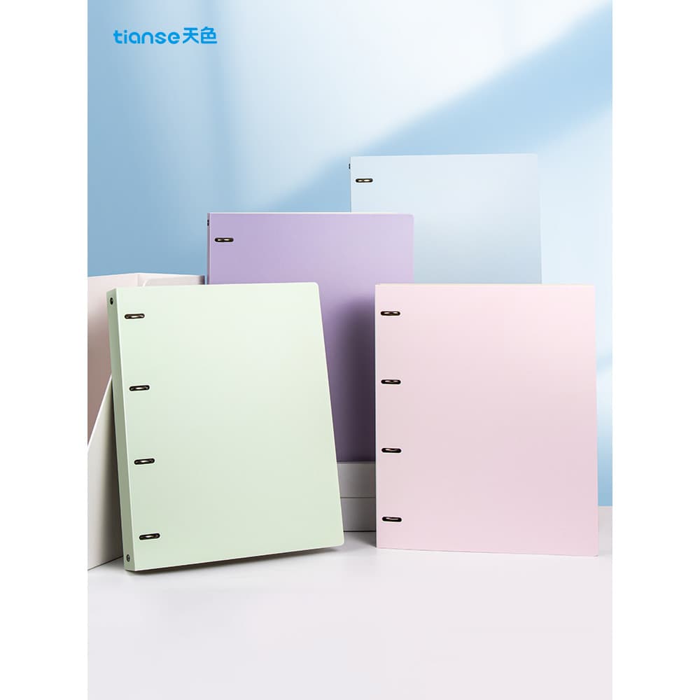 Sky Color Dopamina Color A4 Binder Shell Furo duplo Dois furos Quatro furos Pasta de trabalho rápido a4 Pasta perfurada