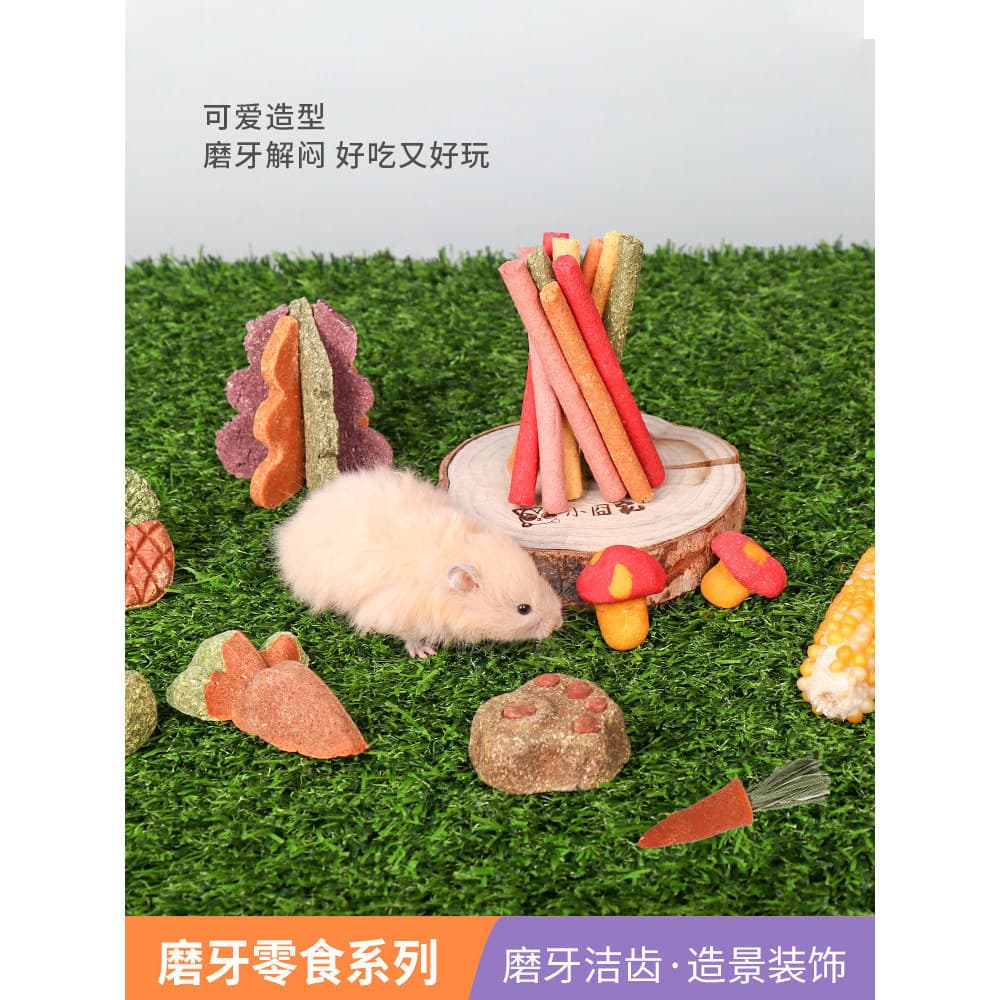 Hamster molar brinquedo suprimentos ouriço meu vizinho Totoro molar grama bolo urso dourado paisagismo coelho esquilo la