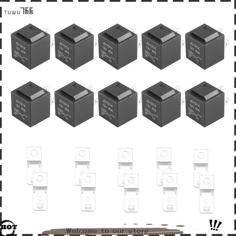 Interruptor De Relé De 5 Pinos 12V (SPDT) (30/40 Amp) Automotivo De 12 Volts Para Ventiladores Automotivos