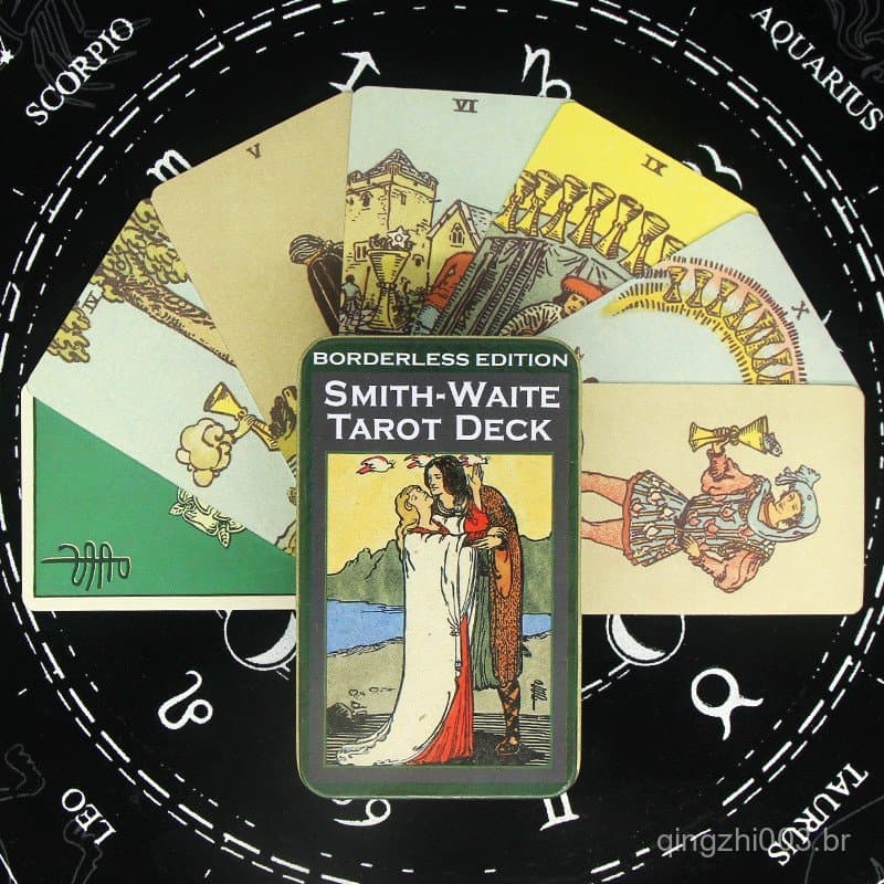 Jogo de Tabuleiro de Cartas de Tarot Waite: O Clássico Baralho de Tarot Waite, Jogo de Tabuleiro Sem Bordas 7.21 N3XS