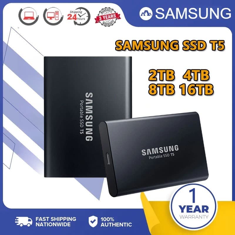 🔥Samsung🔥 HD Externos SSD 8TB/16TB/30TB USB3.0 Externo Hard Drive 4TB Portable Solid State Drive 1TB/2TB HDD