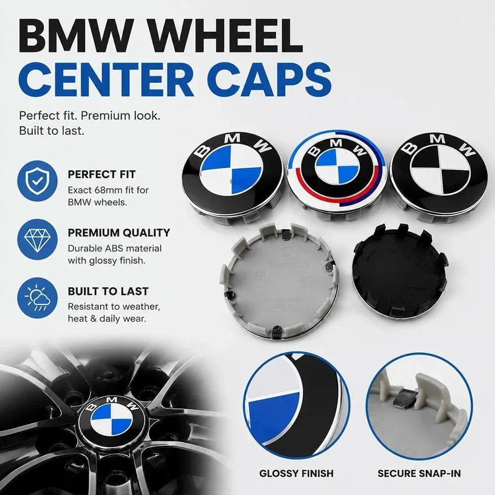 4 Pçs Tampa Central Da Roda Do Carro Hub Cobre Emblema 56MM/68MM Para BMW E89 E90 E84 F21 F88 F13 F26 F48 G38 G32 G12 G0