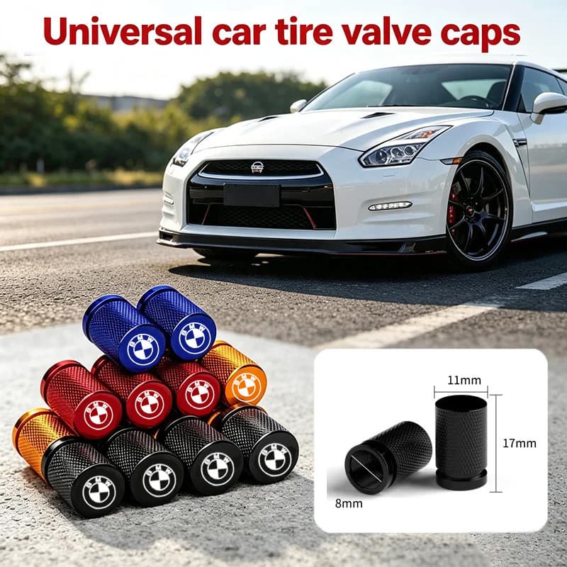 Novas Tampas Da Válvula Do Pneu Roda Carro Capa De Ar Para BMW M Power X3 X4 M5 E90 E46 E60 E39 E53 E83 F10 F20 F82 G80