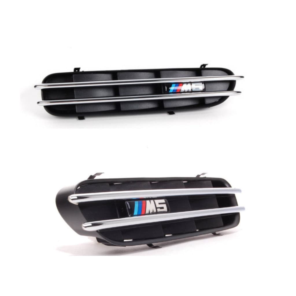 ((Sem estilo de Base fixa/1 par) adequado para 2006-2010 BMW série 5 E60 M5 fender ventilação de ar fender grade decoraç