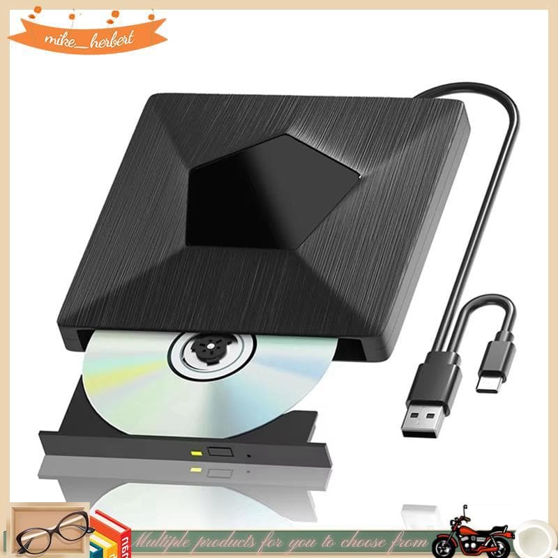 Gravador De Unidade Bluray Externo 3D Portátil Óptica Externa BD/CD/DVD Drive Player Para PC Laptop
