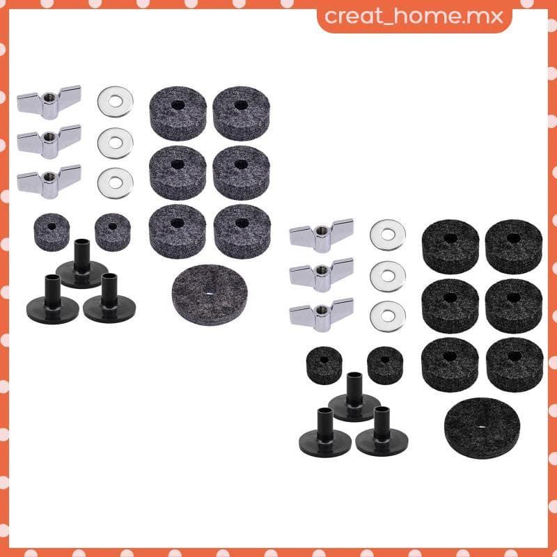 [Creat_home] Peças De Bateria Wing Nuts Kit Musical Básico Para Iniciantes Acessórios De Reposição Eletrônica Suporte De
