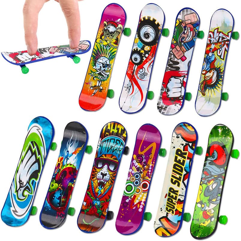 Mini Skate Dedo Fingerboard Profissional - Manobras Radicais, Street Art, Anti-Stress e Habilidade, Presente Incrível