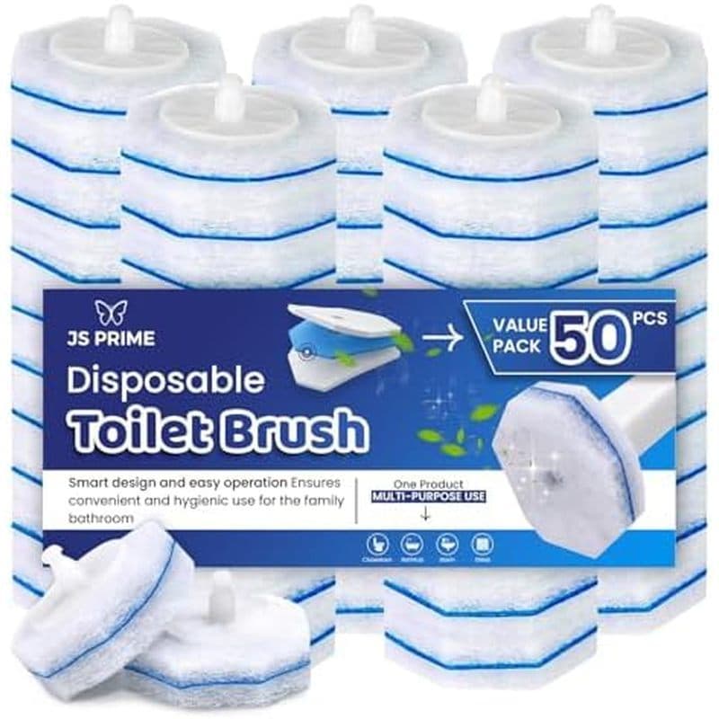 Recargas Descartáveis De Escova De Vaso Sanitário De 50 Contagens & amp ; Almofadas De Purificação – Cabeças De Reposiçã