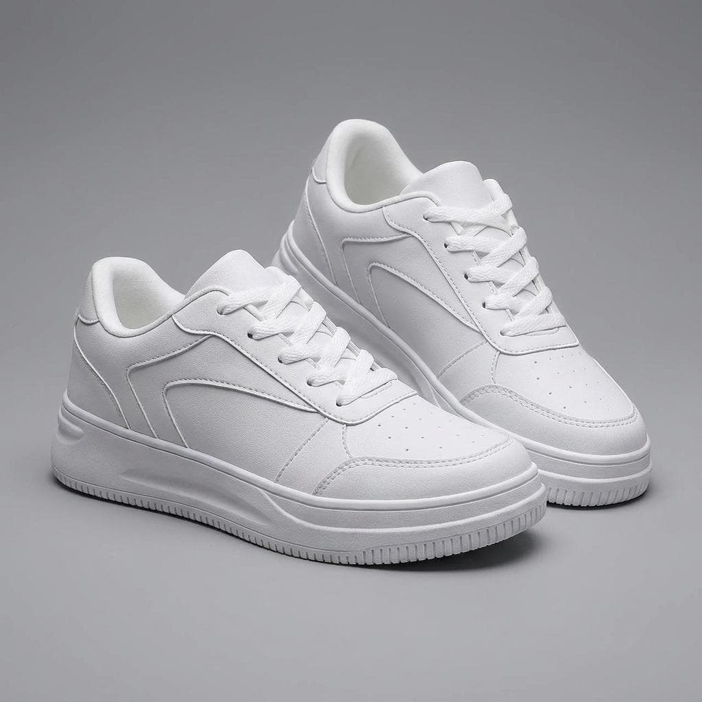 Tênis Feminino Casual Branco Confortável Macio Uso Dia a Dia Lançamento